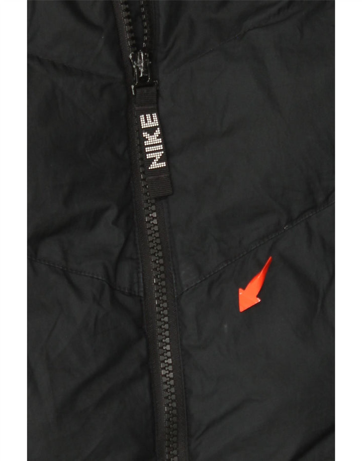 NIKE Polstret hættejakke til drenge 13-14 år XL sort polyester