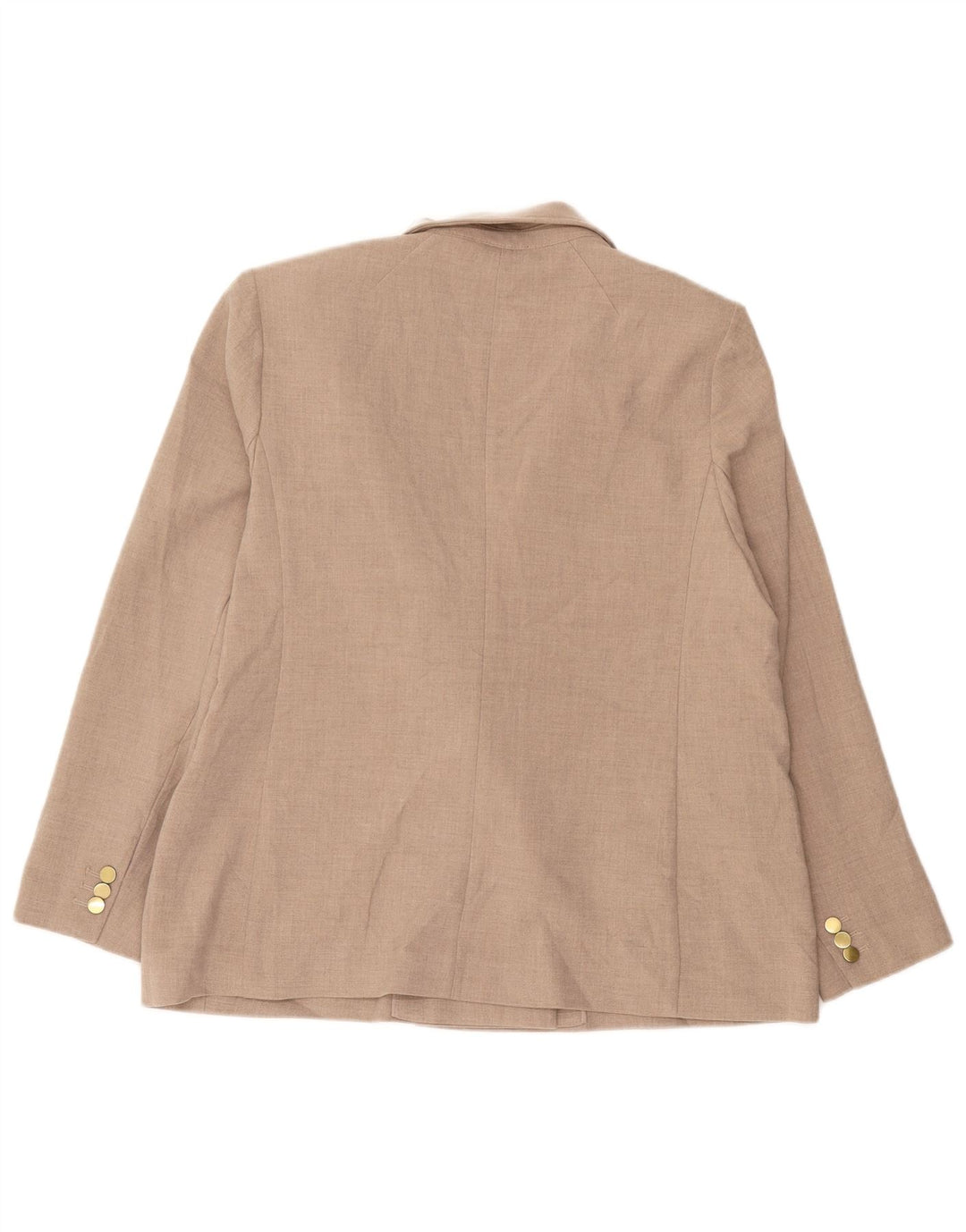 Marks & Spencer Dame Dobbeltradet Blazer Jacket UK 18 XL Beige
