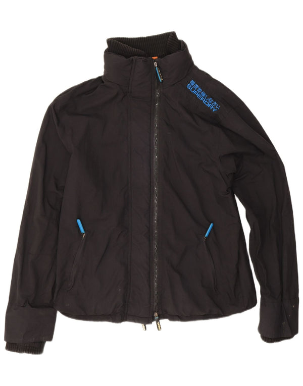 Superdry Herre The Windcheater Windbreaker Jacket UK 44 2XL Sort Nylon