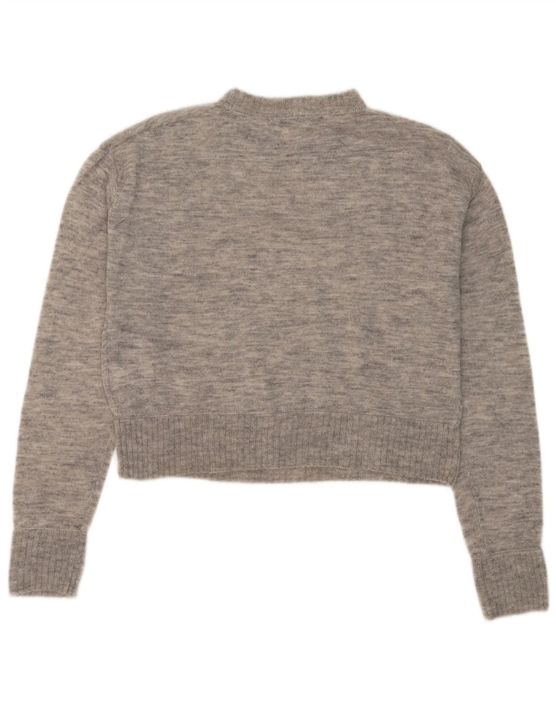 Zara Dame Oversized Turtle Neck Jumper Sweater UK 10 Small Grey Uld