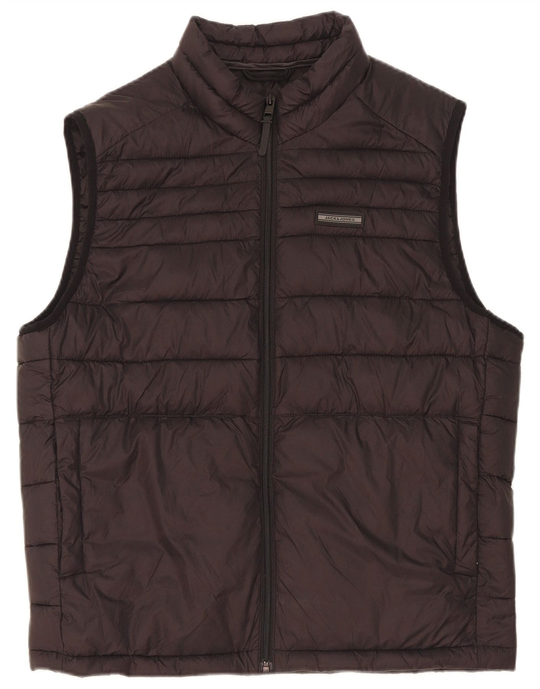 Jack & Jones Polstret Gilet til mænd UK 40 Stor sort nylon