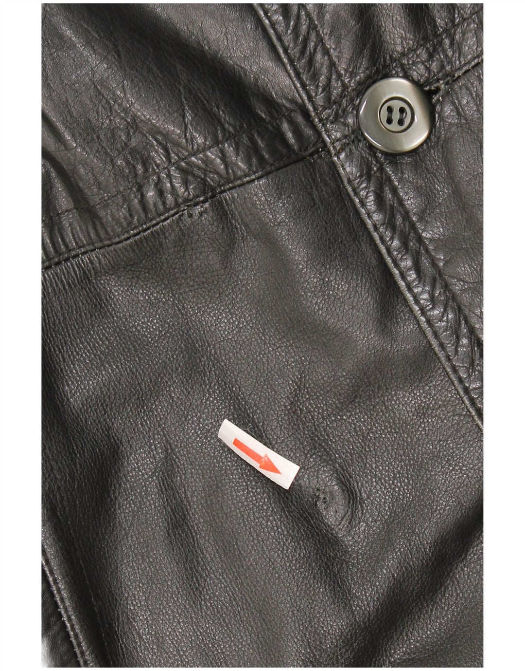 Vintage Læderfrakke til mænd UK 40 Stor sort læder