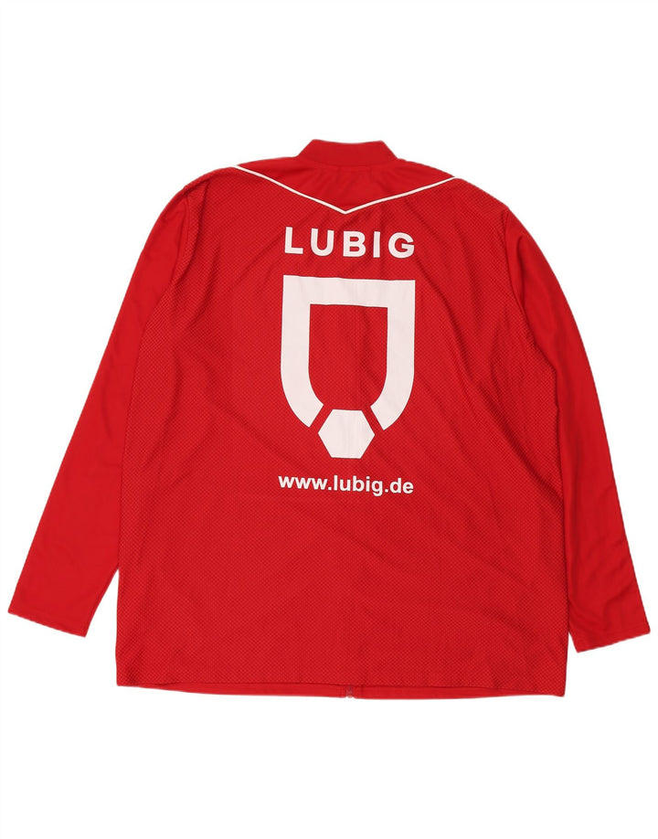 Adidas Herre Aeroready Graphic Tracksuit Top Jakke 3XL Rød Polyester