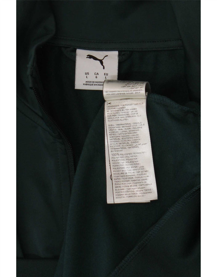 Puma Træningsdragt til mænd, topjakke, stor grøn polyester