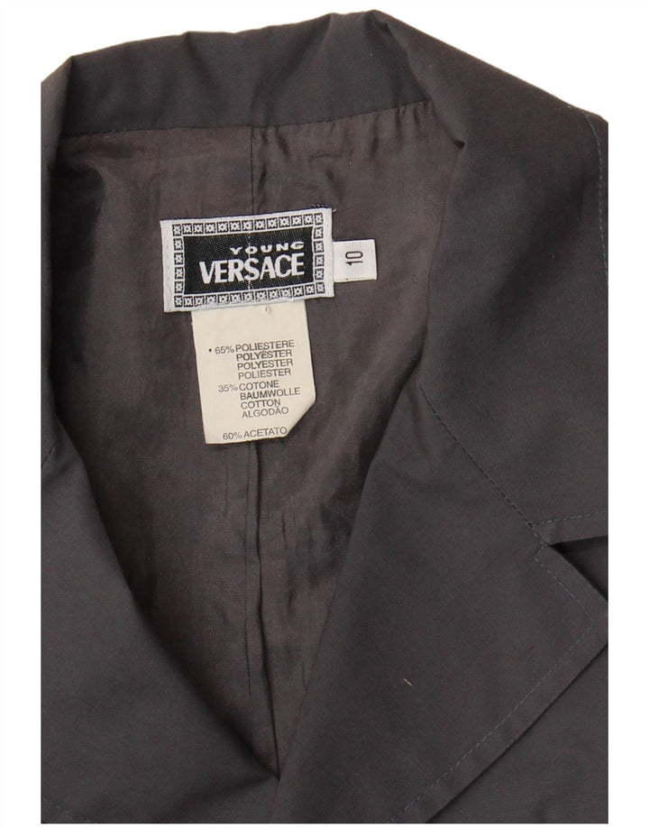 Versace Boys 3-knaps blazerjakke 9-10 år grå polyester