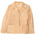 Onyx Dame 3-knaps Ruskind Blazer Jacket IT 44 Medium Beige Læder
