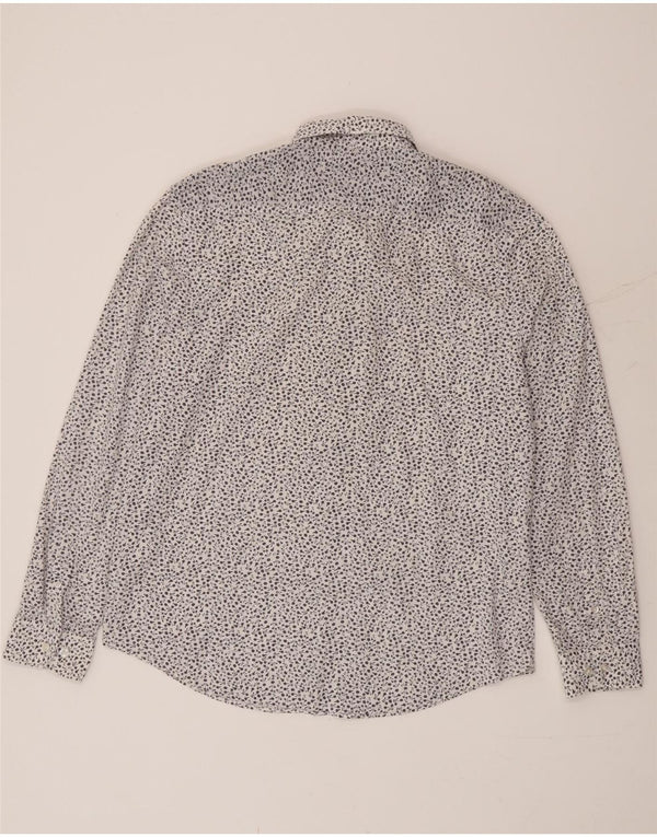 Penguin Heritage Slim Fit Skjorte XL Hvid Blomsterbomuld