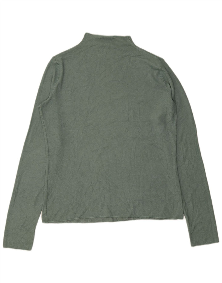 Zara Dame Turtle Neck Jumper Sweater UK 16 Large Green