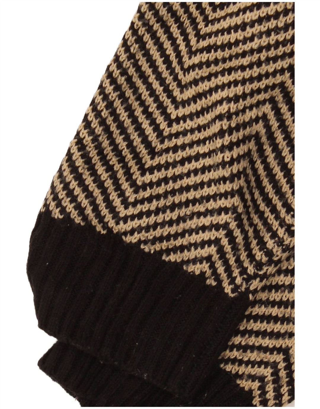 Autograf Dame Longline Open Cardigan Sweater UK 14 Medium Black Chevron