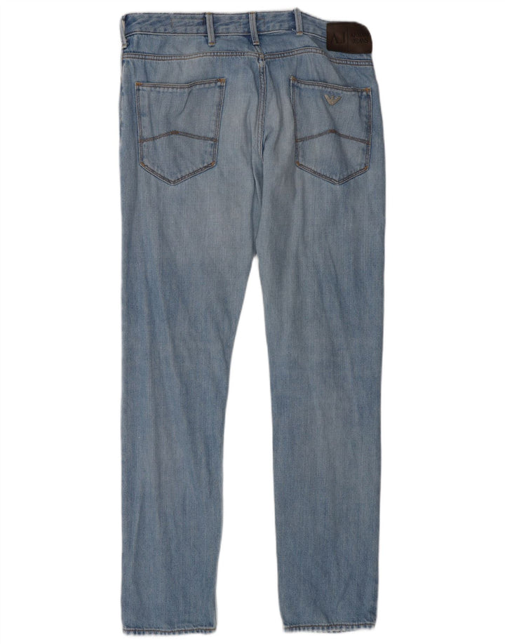 Armani Herre Slim Jeans W32 L30 Blå Bomuld