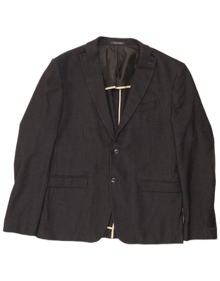 Zara Herre 2-knaps blazerjakke EU 54 XL Sort