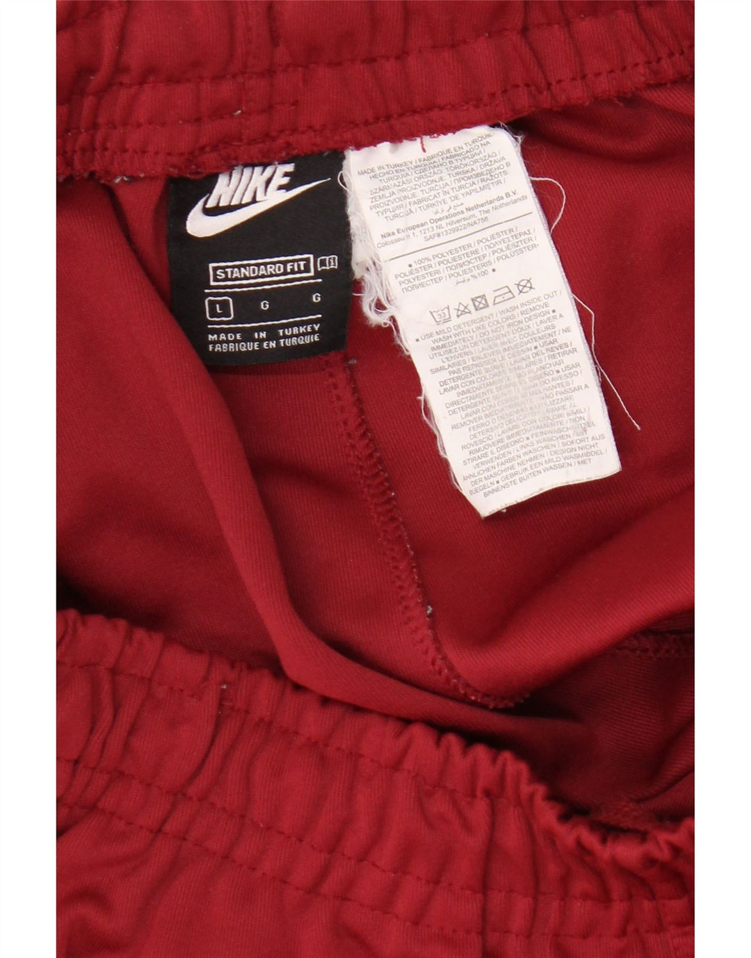 Nike Herre Standard Fit træningsdragt Bukser Joggers Large Bourgogne Polyester