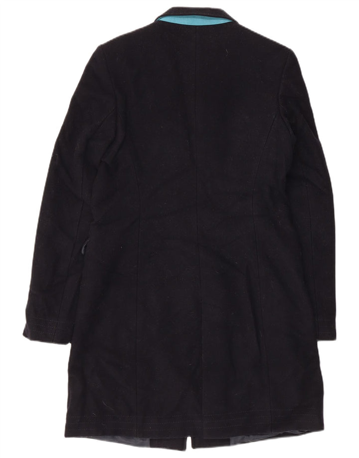 Superdry Dameoverfrakke UK 2 2XS Marineblå Uld