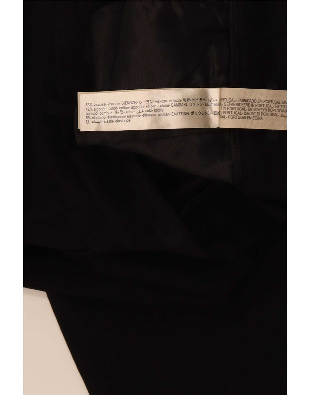 Massimo Dutti Dame Straight Cropped Trousers EU 40 Medium W30 L24 Sort