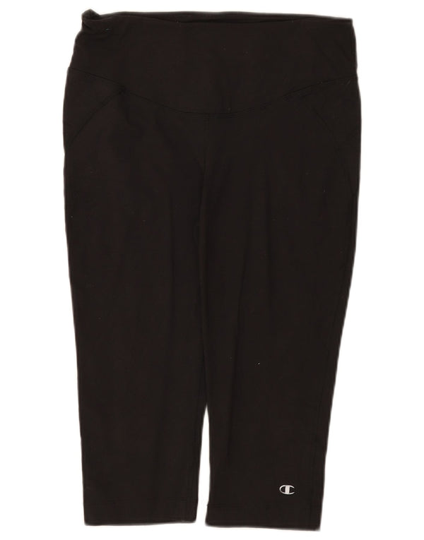 Champion Dame Capri Leggings UK 12 Medium Sort Nylon