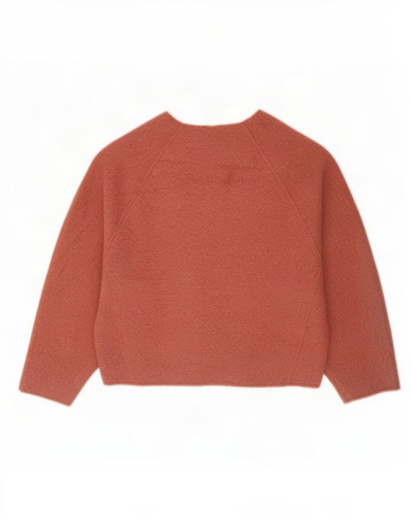 Zara Dame Oversized Boat Neck Jumper Sweater UK 10 Small Pink