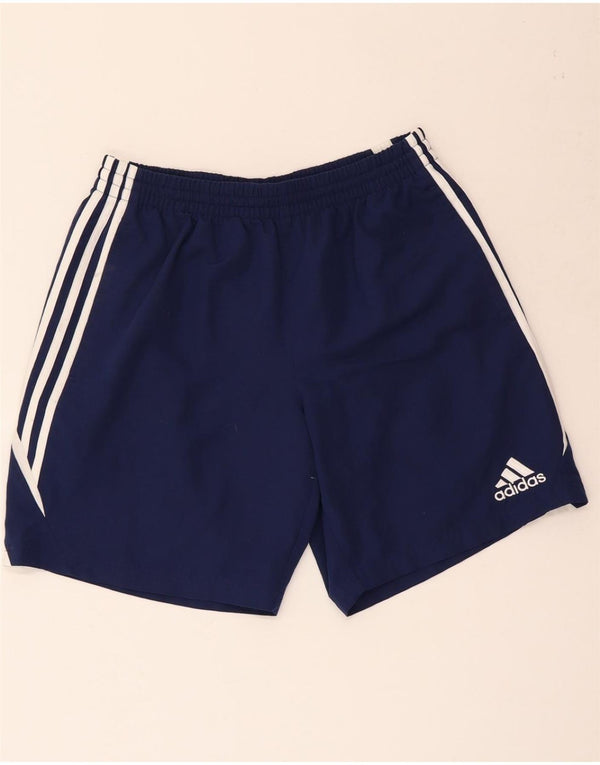 ADIDAS Sportshorts til mænd Large Navy Blue Colourblock Polyester
