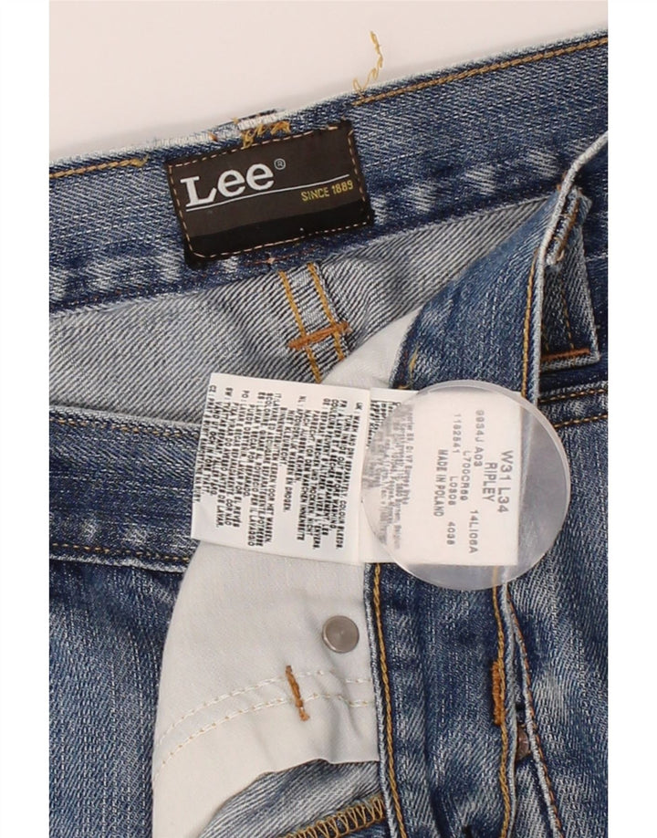LEE Mens Ripley Straight Jeans W31 L34 Blue Cotton Vintage Lee and Second-Hand Lee from Messina Hembry 