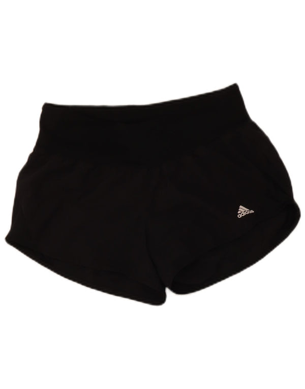 Adidas sportsshorts til kvinder UK 10 Small Black Polyester