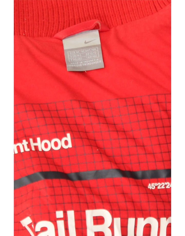Nike Womens Padded Gilet UK 10/12 Medium Red Cotton