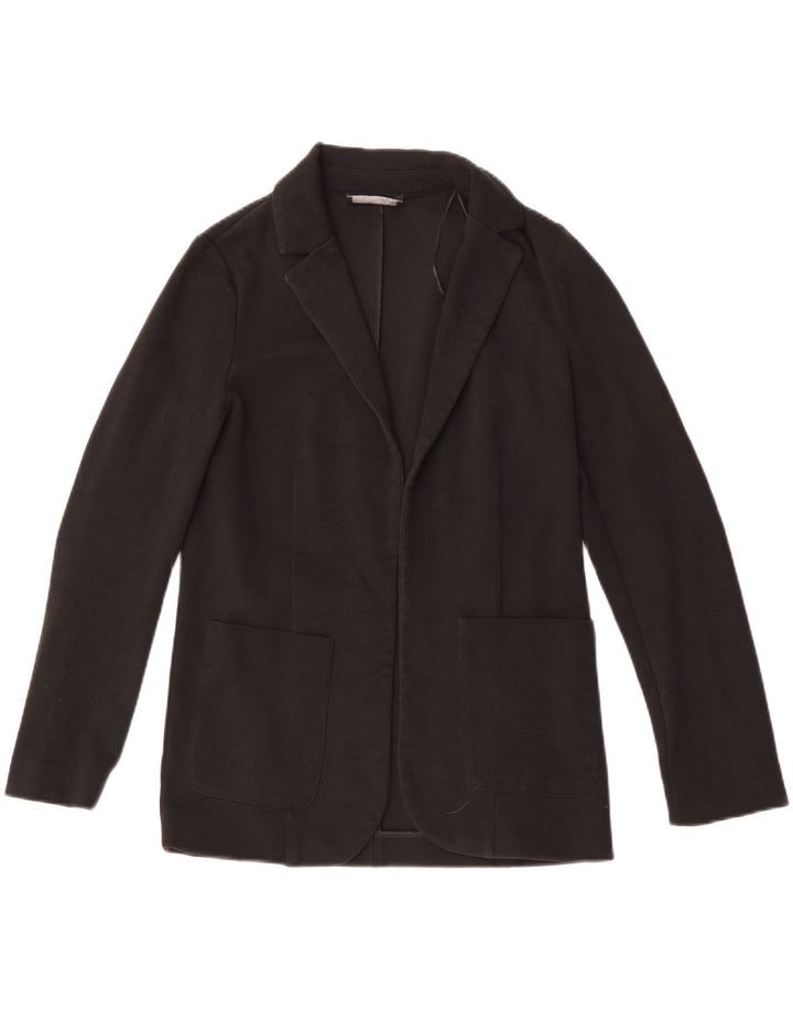 Marks & Spencer Womens Open Blazer Jacket UK 6 XS Sort Polyester