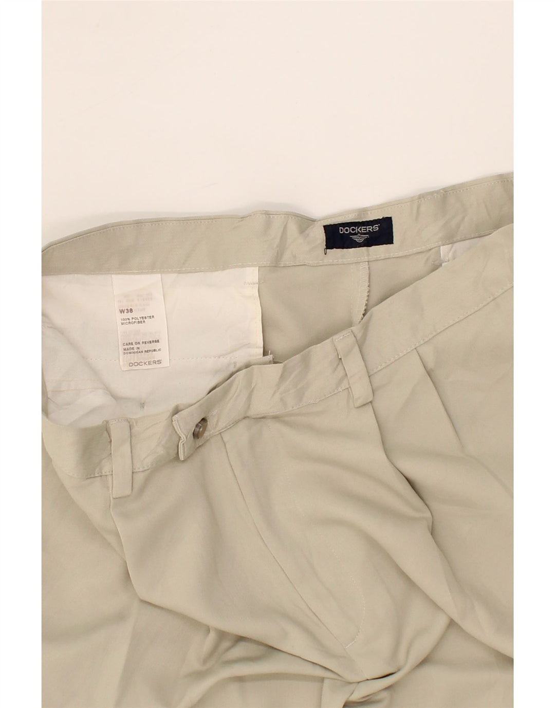 DOCKERS Mens Pegged Chino Shorts W38 XL  Beige Polyester Vintage Dockers and Second-Hand Dockers from Messina Hembry 