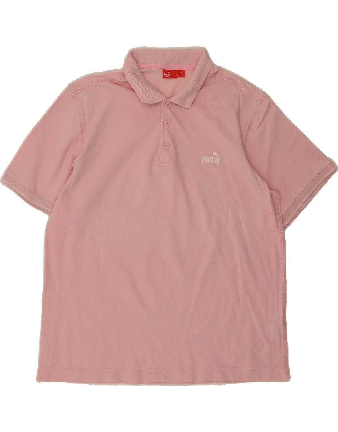 PUMA Mens Polo Shirt Large Pink Vintage Puma and Second-Hand Puma from Messina Hembry 