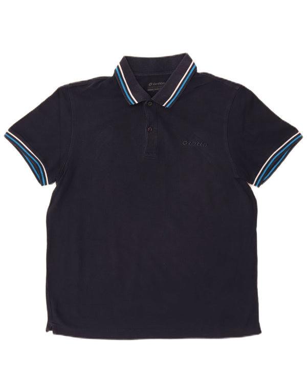 Lotto Mens Polo Shirt Small Navy Blue