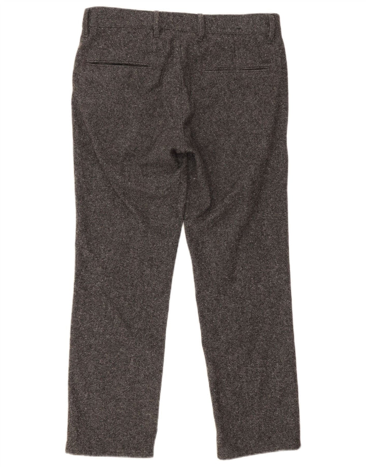 Hugo Boss Herre lige jakkesæt bukser W33 L28 Grå Flecked Wool