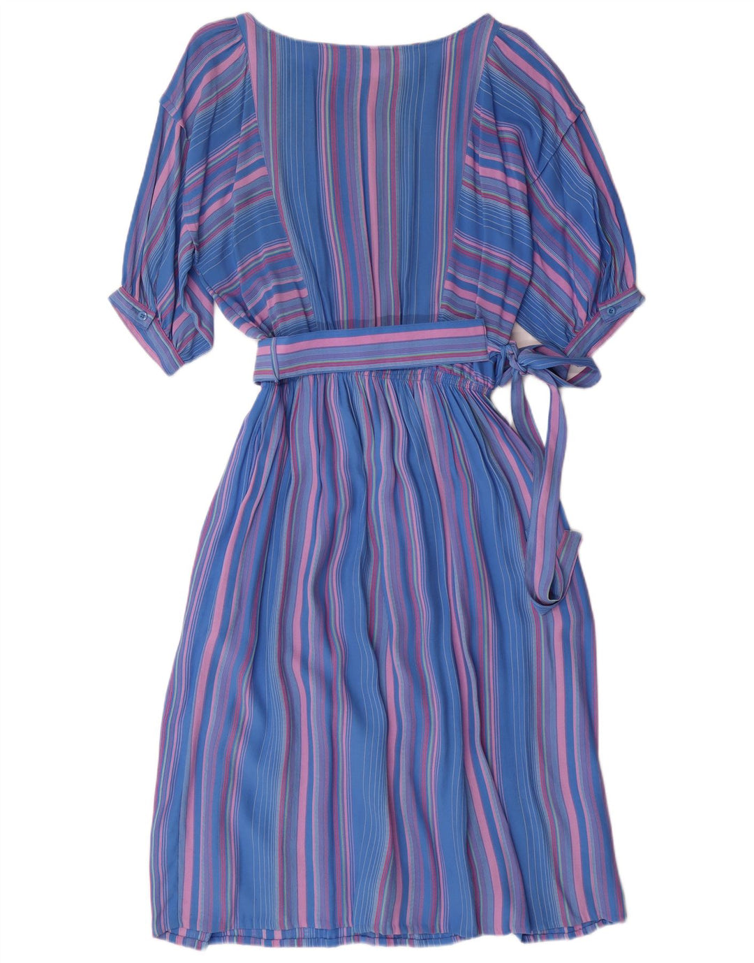 MISS LAGOTTE Womens Batwing Maxi Dress EU 38 Medium Blue Striped