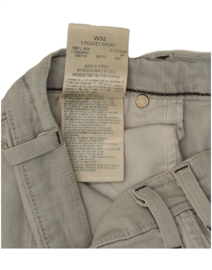 Lee Herre 5-lommers korte denimshorts W32 mellemgrå bomuld