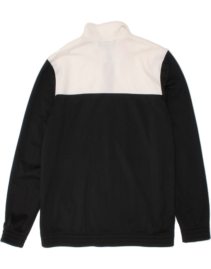 ADIDAS Boys Tracksuit Top Jacket 13-14 Years Black Colourblock Polyester Vintage Adidas and Second-Hand Adidas from Messina Hembry 
