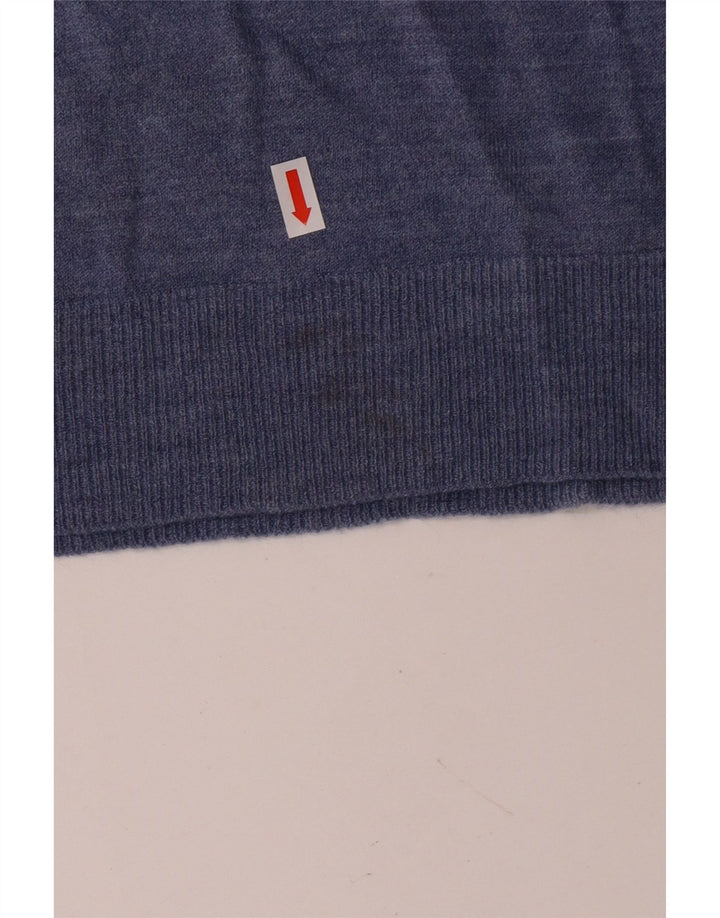 MARKS & SPENCER Herre Blue Harbor V-hals sweater XL Blue Classic