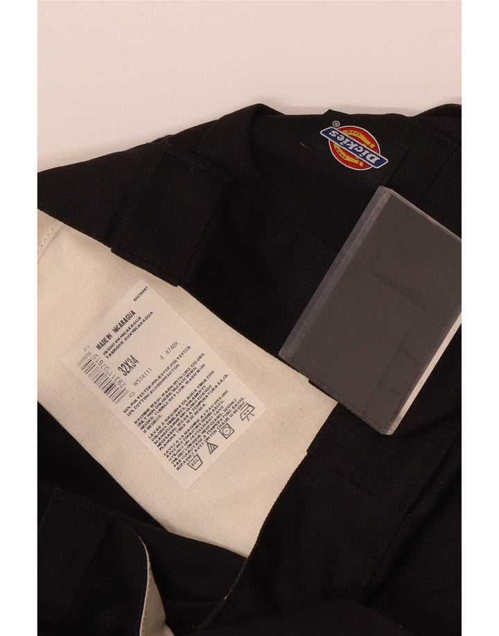 Dickies Lige Chinobukser til mænd W32 L34 Sort polyester