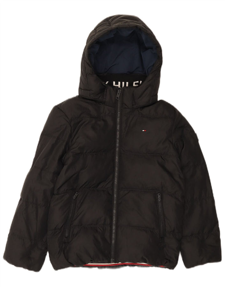 Tommy Hilfiger drenge hættepolstret jakke 7-8 år sort polyester