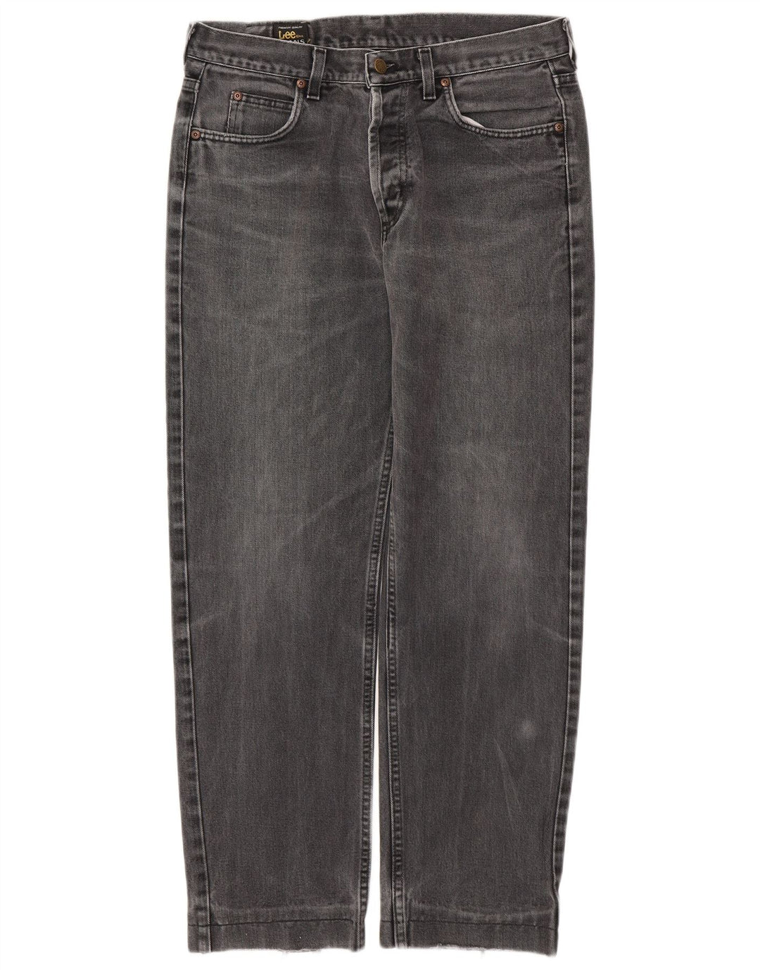 LEE Herre Chicago Straight Jeans W33 L29 Grå Bomuld