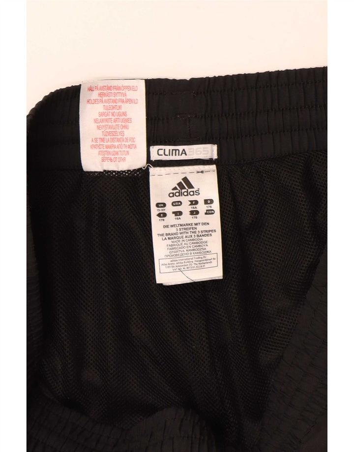 Adidas drenge Climacool Capri træningsdragt bukser 15-16 år sort polyester