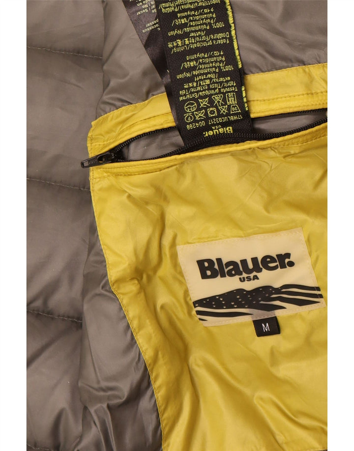 Blauer Herre hættepolstret jakke UK 38 Medium Gul Polyamid