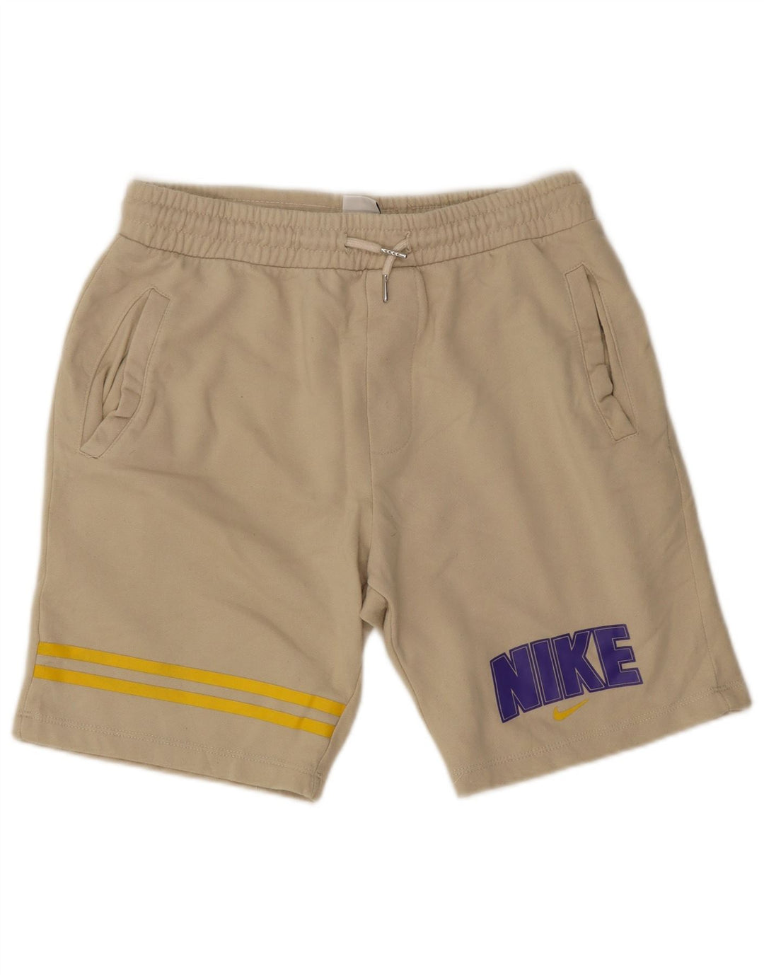 Nike grafiske sportsshorts til mænd, store beige