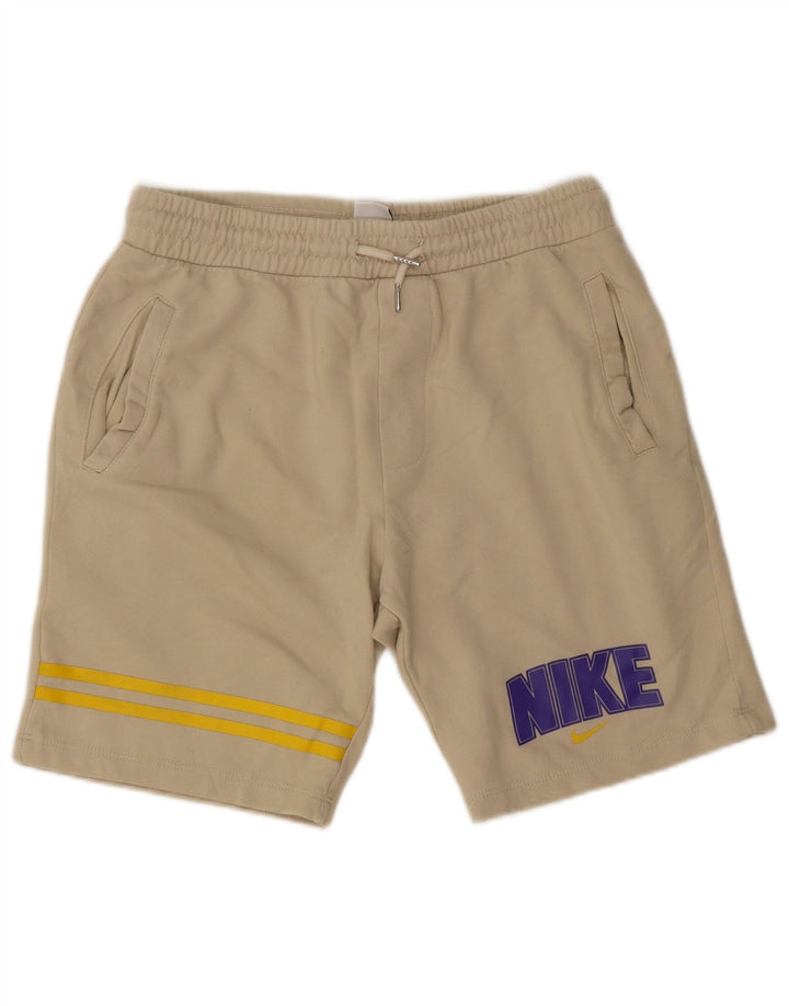 Nike grafiske sportsshorts til mænd, store beige