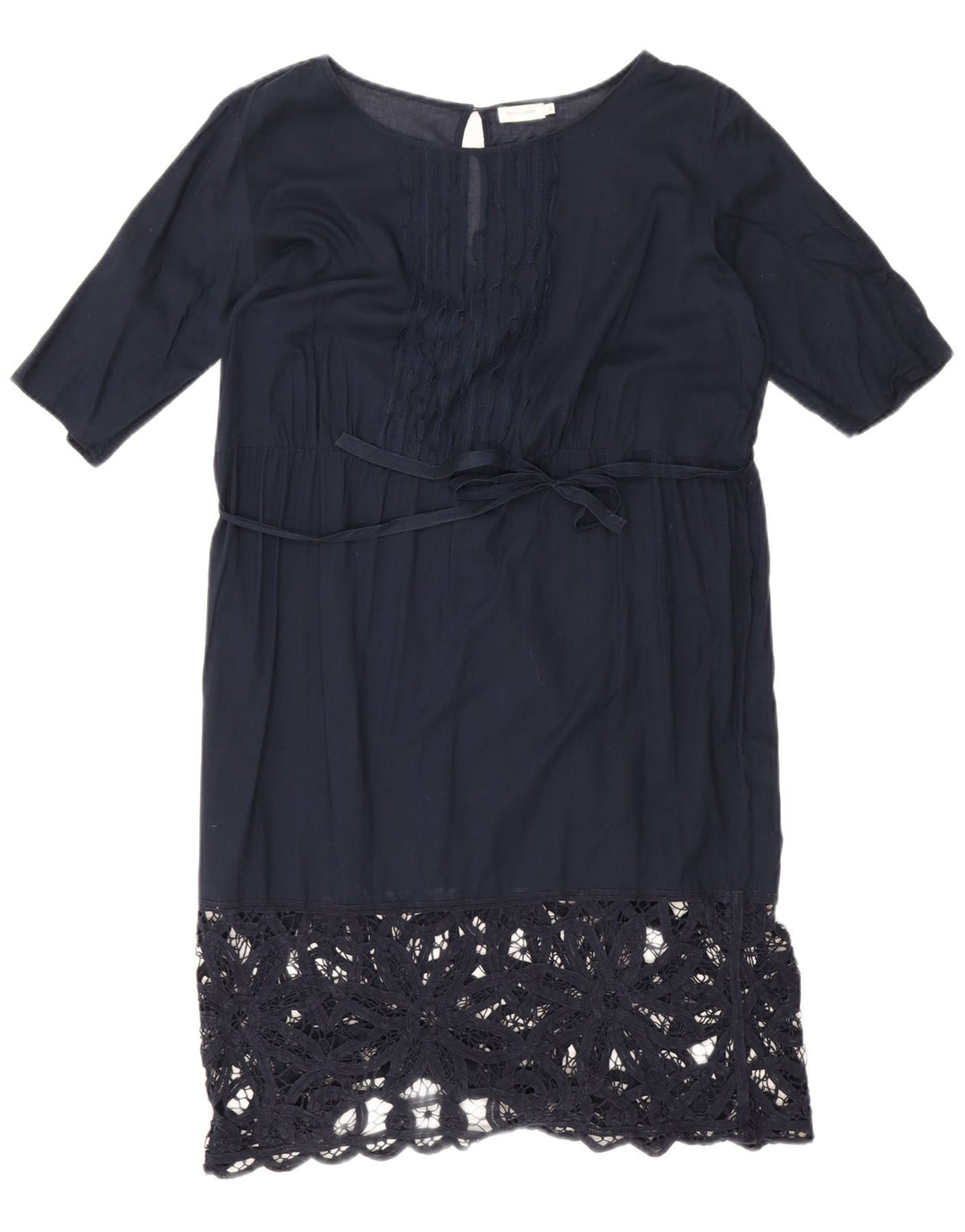 Henry Cottons Dame Shift Dress IT 46 Large Navy Blue