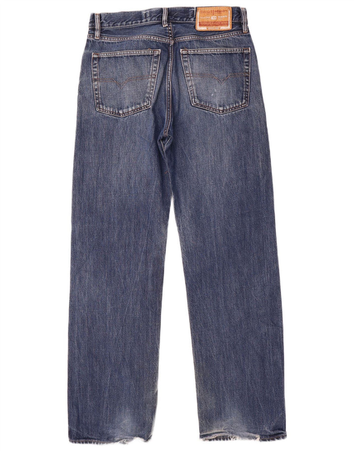 Diesel Herre Straight Jeans W32 L32 Blå Bomuld