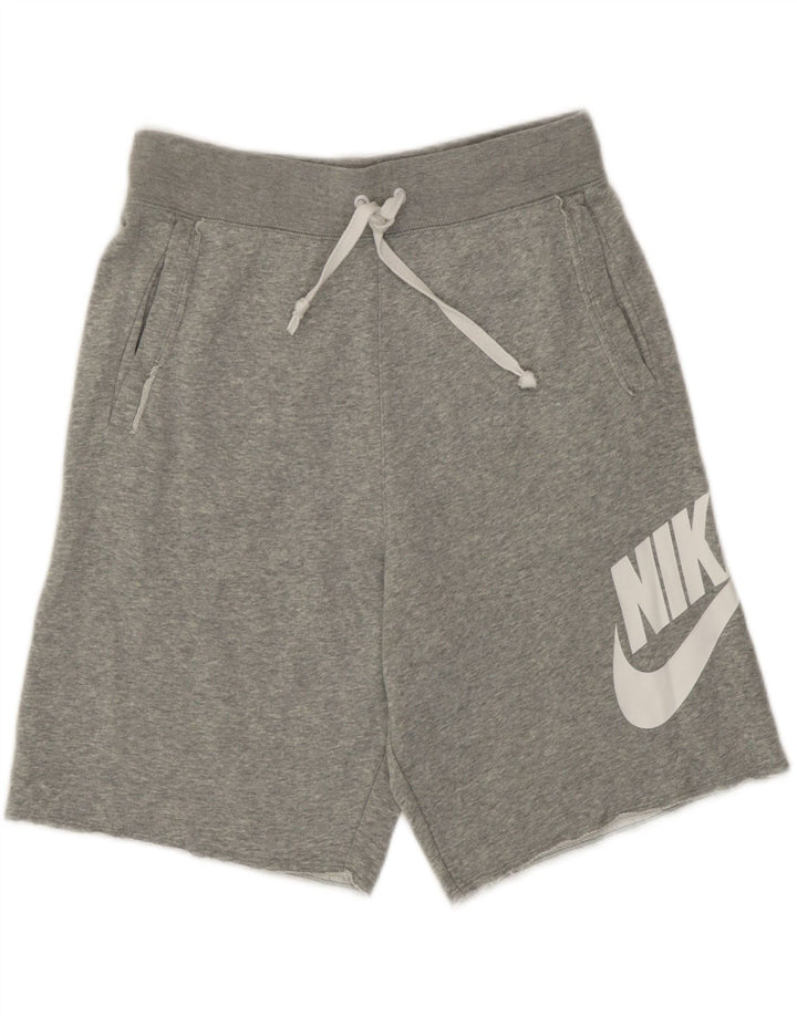 Nike grafiske sportsshorts til mænd, små grå bomuld