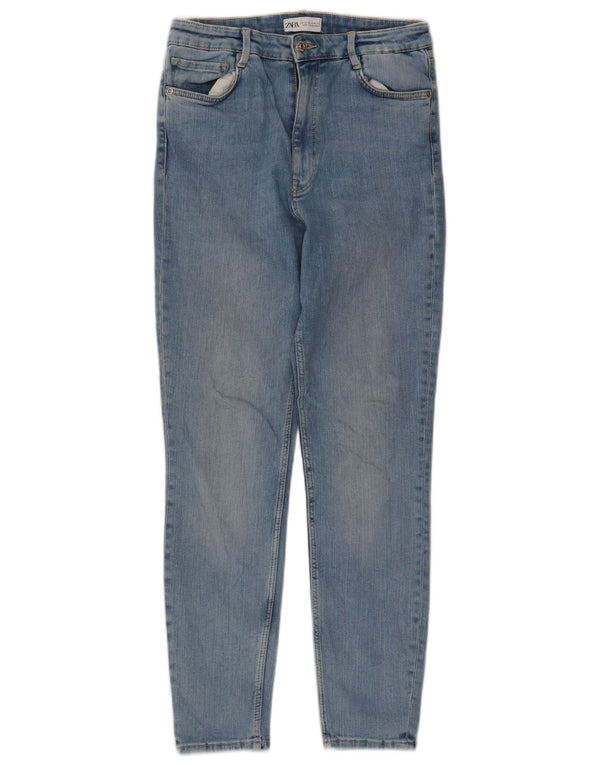 Zara Dame Skinny Jeans EU 42 Large W32 L27 Blå Bomuld