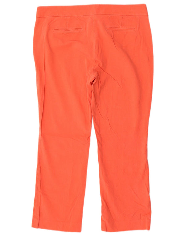 J. CREW Straight Cropped Damebukser US 8 Medium W32 L25 Orange Bomuld
