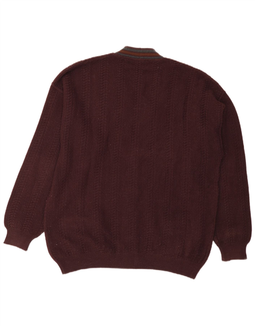 Il Granchio Herre cardigan sweater Medium Bourgogne uld