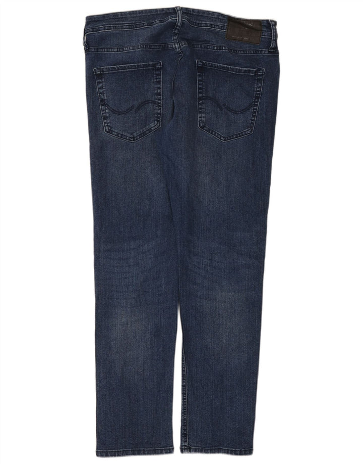 Jack & Jones Herre Slim Jeans W34 L30 Marineblå Bomuld