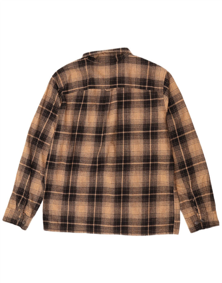 Jack & Jones herre flannelskjorte 2XL brun ternet bomuld klassisk