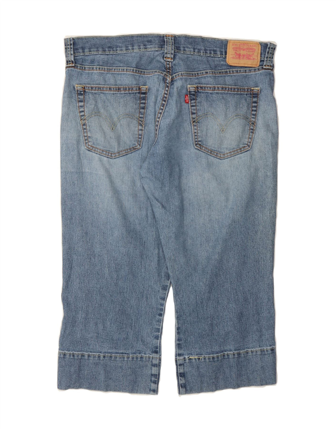 LEVI'S Womens Low Slouch Capri Jeans US 9 Large W34 L20 Blue Cotton Vintage Levi's and Second-Hand Levi's from Messina Hembry 