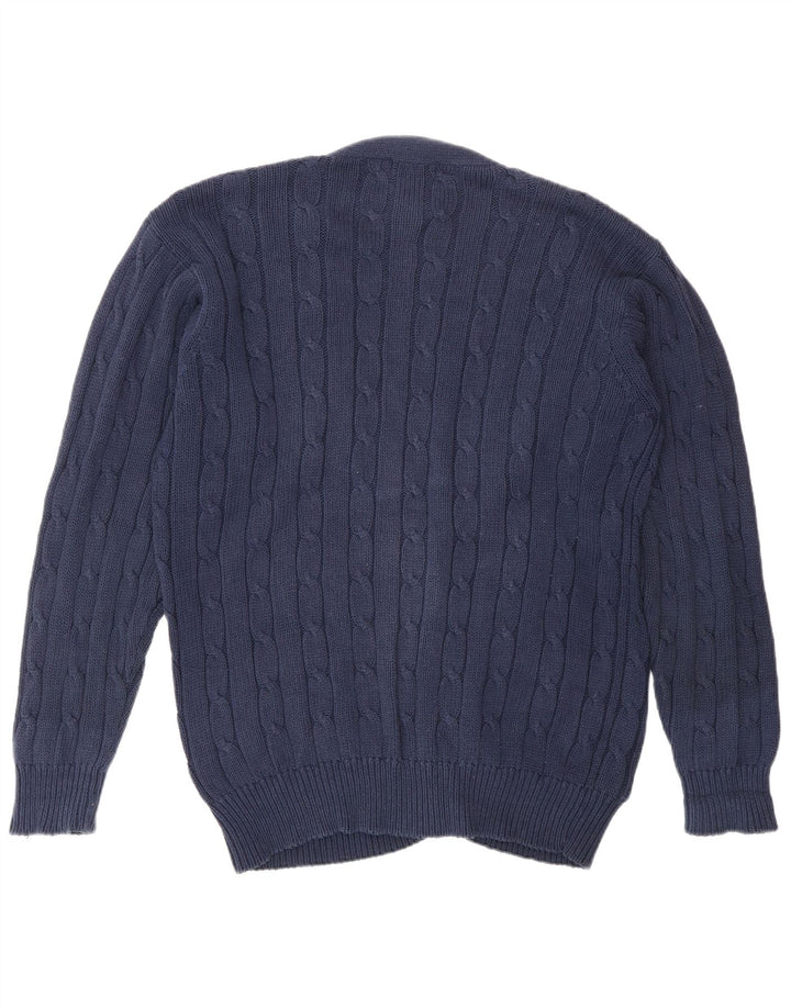 Kappa herre cardigan sweater Medium marineblå bomuld